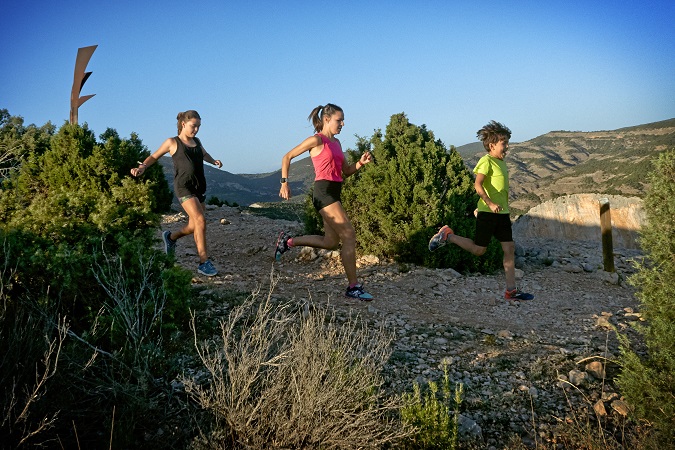 Ruta de trail running en familia en Guara Somontano
